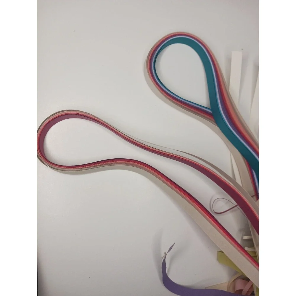 Lot‎ Of Quilling paper strips Quill Art- Red/Green/Blue/White/Purple By Gini